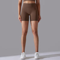 Pantalones cortos de Yoga para mujer, Shorts deportivos de secado rápido, realce de glúteos, sin costuras, para entrenamiento de ciclismo y gimnasio - details 8