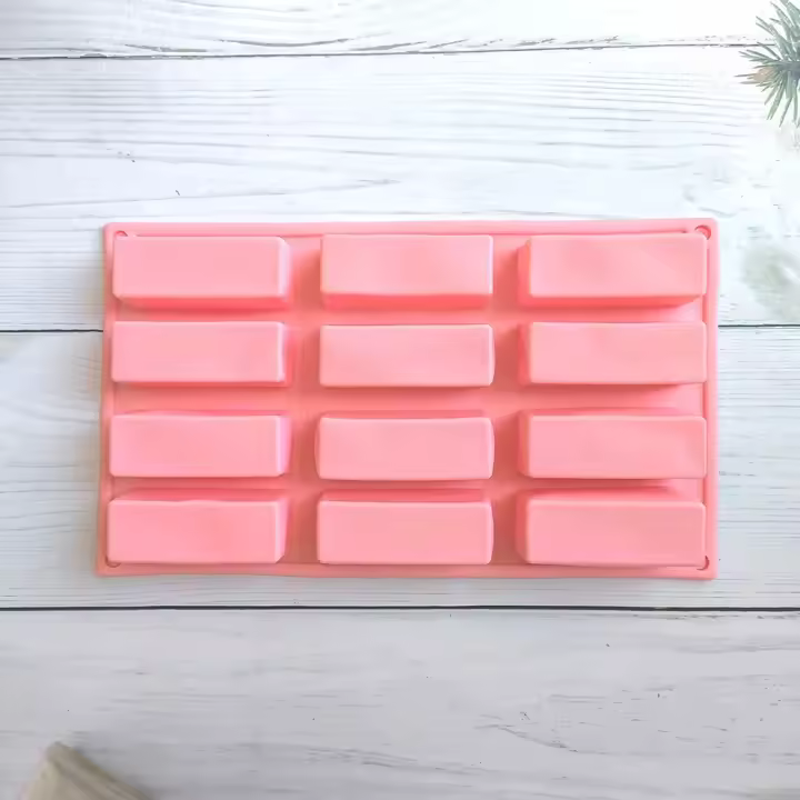 2Uds, 12 empresa molde de pastel de modelado de mousse largo DIY dim sum herramienta para hornear molde de silicona - 1