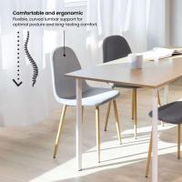 Pack de 2 sillas de Comedor, diseño nórdico con Asiento Acolchado y Respaldo ergonómico - details 15