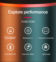Lenovo-auriculares de conducción ósea X4, X5, X3 Pro, Bluetooth, Hifi, gancho para la oreja, auriculares inalámbricos con micrófono, auricular impermeable - details 3