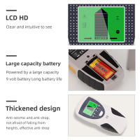 Detector de Metales retroiluminado AC, buscador de madera, rastreador de profundidad, escaleras subterr￡neas, esc￡ner de pared, pantalla LCD HD - details 9