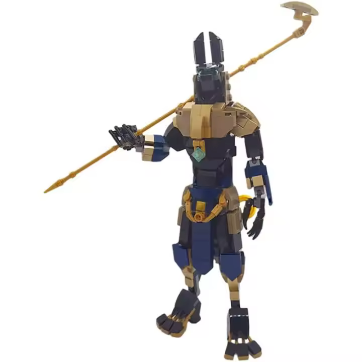 Kit de Construcción de Dios egipcio Anubis Modelo de Escultura de Dios de la Muerte - 1