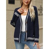 Punto con cuello en V de estilo coreano para mujer, corte holgado, moda primavera otoño, ropa informal - details 13