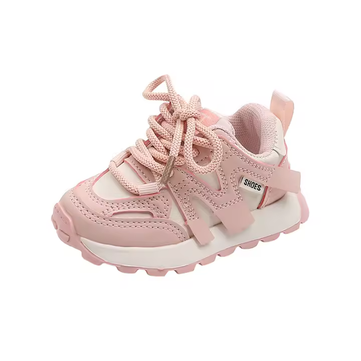 Zapatillas deportivas de cuero para niños, zapatillas antideslizantes de suela blanda para niños - 1