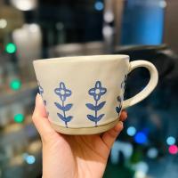 Taza Moderna de Cerámica con Patrón de Flor Ideal para Café, Té, Oficina Porcelana de Alta Calidad - details 5