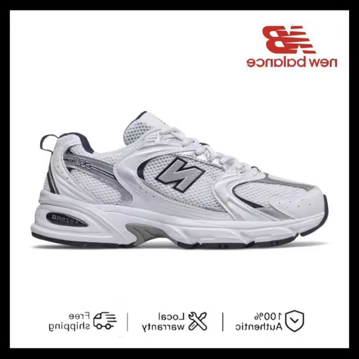 LETEN NB 530 Tela de malla retro clásica que absorbe los golpes, antideslizante, resistente al desgaste, transpirable, informal para correr para hombres, pegatinas de pared - 1
