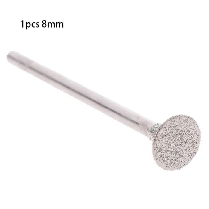Herramientas de tallado, cabezal de molienda de diamante, pieza de corte en forma de T, juego de brocas de rebabas de vástago de 3mm, brocas de corte de diamante, tallado de jade - 1