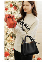 Bolso de cuero suave para mujer, bolso tipo cesta de verduras para mujer, bolso de hombro de alta gama, bandolera, versátil, tipo cubo. - details 16
