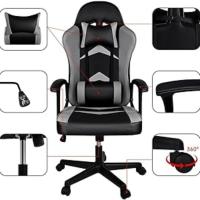 Silla Gaming TLV-AM-GRC201 Racing Sillon Gamer Despacho Profesional Videojuegos, vista general.