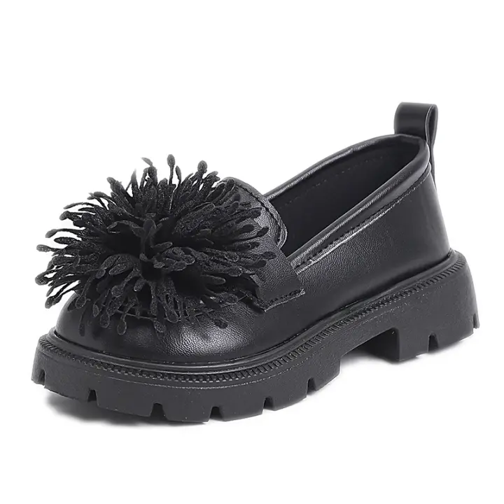 Zapatos de Cuero Informales para Niños Zapatos Planos sin Cordones para Escuela y Ocio - 1