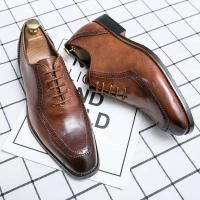 Genuine Chaussures Homme Cuir vestido de oficina zapatos de cuero profesionales para hombres 2024 - details 8