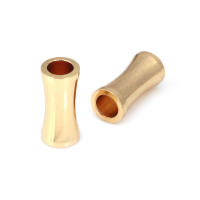 Cuentas de Pulsera de Brasso Dorado Mate Forma de Cilindro Ideal para Hacer Joyería DIY - details 32