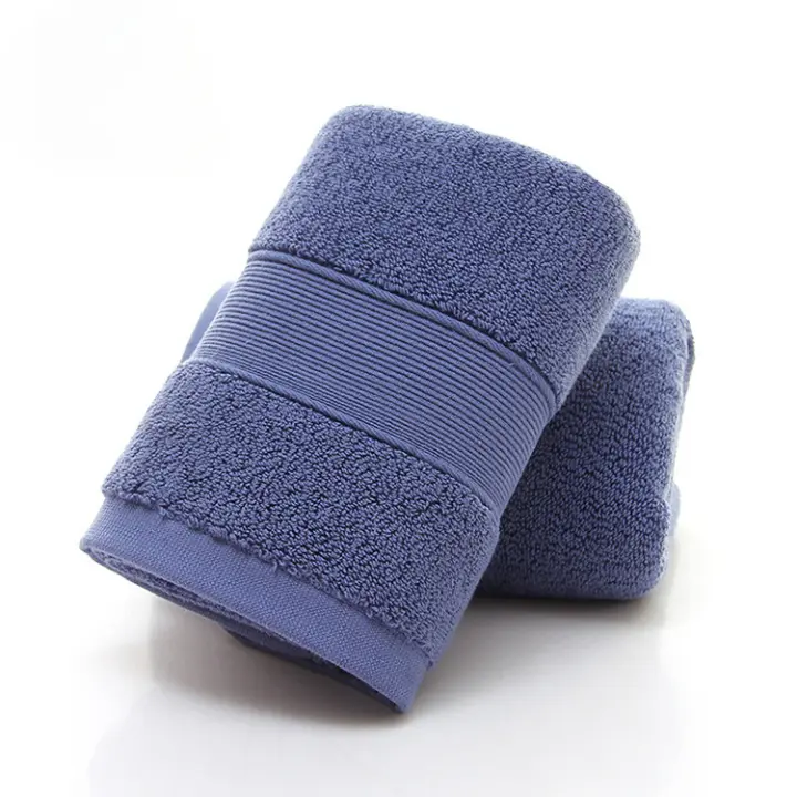 Toallas de cara y mano absorbentes y suaves de algodón, juego de toallas de baño de lujo para Hotel, Spa, sólido y suave - 1