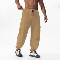 Pantalones cargo de moda de verano holgados de estilo coreano para hombre con piernas cónicas - details 15