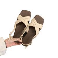 Sandalias romanas de talla grande para mujer, verano al aire libre, nuevo estilo francés, impresionantes sandalias planas de playa retro de hadas - details 23
