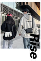 Bolso de mano personalizado con remaches para hombre, bolso cuadrado pequeño blanco fresco de moda, bolso de mensajero de hombro para mujer de moda. - details 4