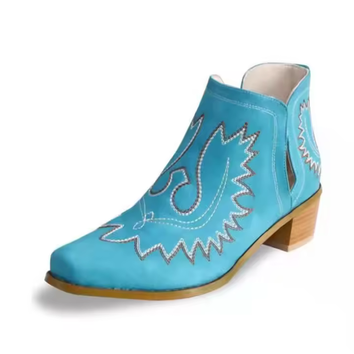 Botas Martin Botas cortas para mujer Botas Chelsea de tobillo de moda de vaquero occidental - 1