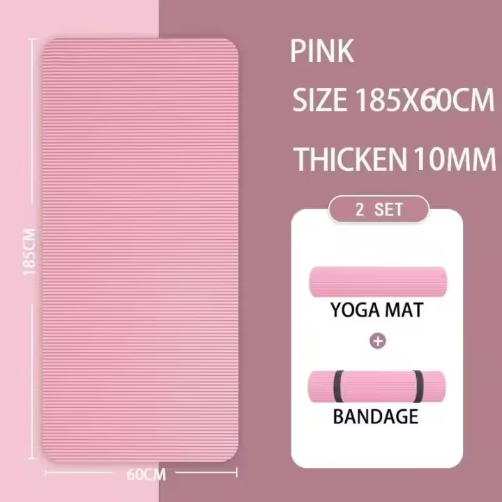 Estera Fiess de alta densidad para Yoga antideslizante NBR de 15MM de espesor, deportes en casa, Pilates y gimnasia de ejercicio - 1