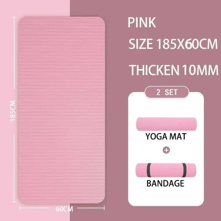 Estera Fiess de alta densidad para Yoga antideslizante NBR de 15MM de espesor, deportes en casa, Pilates y gimnasia de ejercicio - 1