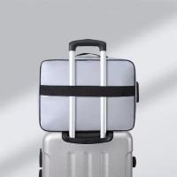 Bolsa de documentos impermeable y resistente al fuego, multicapa con cerradura, funda portátil para pasaporte, cierre de cremallera, maletín para archivos con asa cómoda - details 13