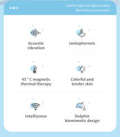 Removedor de Arrugas de Microcorriente Eléctrica Dispositivo de Belleza Facial y Cuello con Lifting Térmico EMS Voltaje Estándar DC 5V Certificado CE/ROHS - details 1