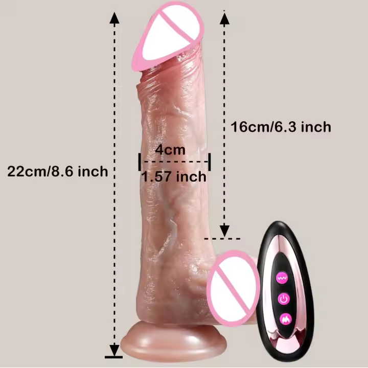 Leten Realista Dildo Vibrador Doble Penetración Anal G-Spot Fulguramiento para Masturbación Adulta de Mujeres Juguetes Sensuales de Salud - 1