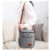 Bolsa de refrigeración con preservación del calor de 10L, resistente al agua, para Picnic, oficina, estudiante, portátil, térmica, para acampar, almuerzo, cena, caja de hielo - details 12