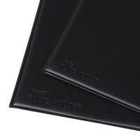 Portapapeles plegable A4 A5, color negro, con hebilla de Clip, carpeta de archivos para conferencias, almohadilla de escritura de cuero PU ultrasuave, suministros de oficina, 1 Uds. - details 25