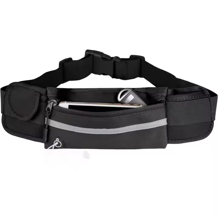 Riñonera con cinturón para correr, resistente al agua, para corredores, senderismo, Fitness, bolsa ajustable para correr para teléfonos - 1