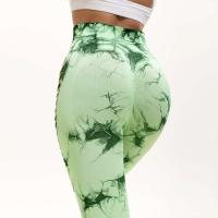 Malla de ciclismo, yoga con diseño de malla lateral, calcetines teñidos para levantar muslos, cintura alta, sin líneas incómodas, pantalones deportivos cansados - details 9