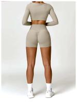 Pantalones Cortos de Cintura Alta de Yoga Ouwu Anti-Esqüí, Ideal para Ciclismo, Correr, Entrenamiento Intenso, Gimnasio Ropa Deportiva para Mujeres - details 21