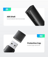 Lector de Tarjetas UGREEN USB 3.0 a SD Micro SD TF Adaptador para PC Portátil Accesorios Smart Cardreader Card Reader Marca UGREEN Tipo de Medio de Tarjeta SD - details 7