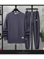 Conjunto De Camiseta Y Pantalones Cortos Informales Para Hombre, Chándal De Color Sólido, Trajes Sueltos De Verano, Talla 3XL - details 13