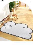 Felpudo de entrada con bobina impresa, alfombra de Material de PVC, antideslizante, oso, gato, perro, alfombrilla para puerta Delantera de cocina - details 0