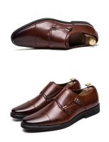 De Couro Bro Mocassin Zapatos de cuero para uso informal formal de oficina de negocios para hombres - details 6