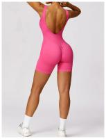 Mono de Yoga con Espalda Hermosa y Hueca Traje Deportivo de Fitness para Mujer Material Exterior de Nylon T-Shirt - details 8
