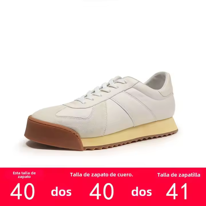 Zapatos deportivos nuevos de alta gama, zapatos de moda con aumento de piel de vaca para hombres - 1