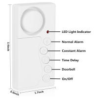 Alarma de refrigerador con Sensor de puerta antirrobo, alarma de ventana de espacio magnético abierto y cerrado, Detector inalámbrico - details 7