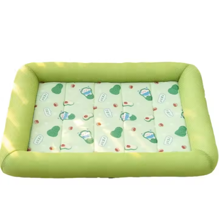 Cama refrescante de verano para mascotas, cojín de hielo, alfombrilla cuadrada para dormir, perrera para perros y gatos, de alta calidad - 1
