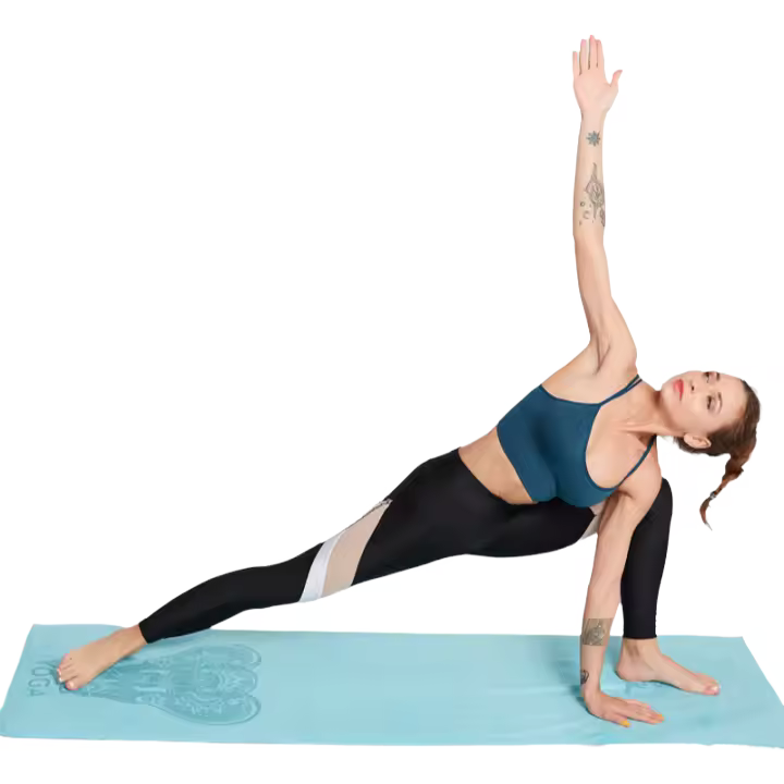 Yoga Mat Towel double-side Velvet Yoga Fitness Isolation Mat non-slip Print Fold Portable Sports Mat Towel Beach Quick Dry Towel - 1