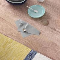 Juego de Comedor de Madera Natural y Blanco 5 Piezas de Mesa y Sillas con Patas de Acero para Cocina y Restaurante - details 8
