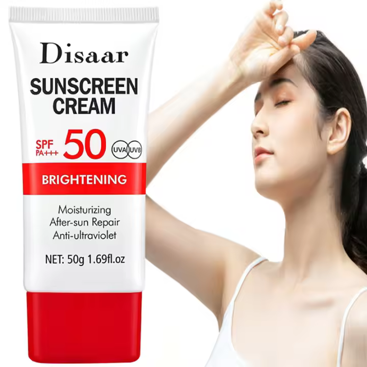 Crema Protectora Solar SPF50 Duradera, Impermeable, Protectora UV para Cara y Cuerpo - 1