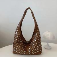 Bolso Punk para Mujer Diseño de Remache con Puntos Gran Capacidad Cierre de Snap Manija Fuerte - details 2