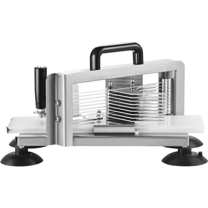 Cortadora de tomates profesional SucceBuy: máquina de acero inoxidable con corte de precisión que ofrece una corte de 1/4 de pulgada para cortar sin problemas tomates, pepinos y plátanos - 1