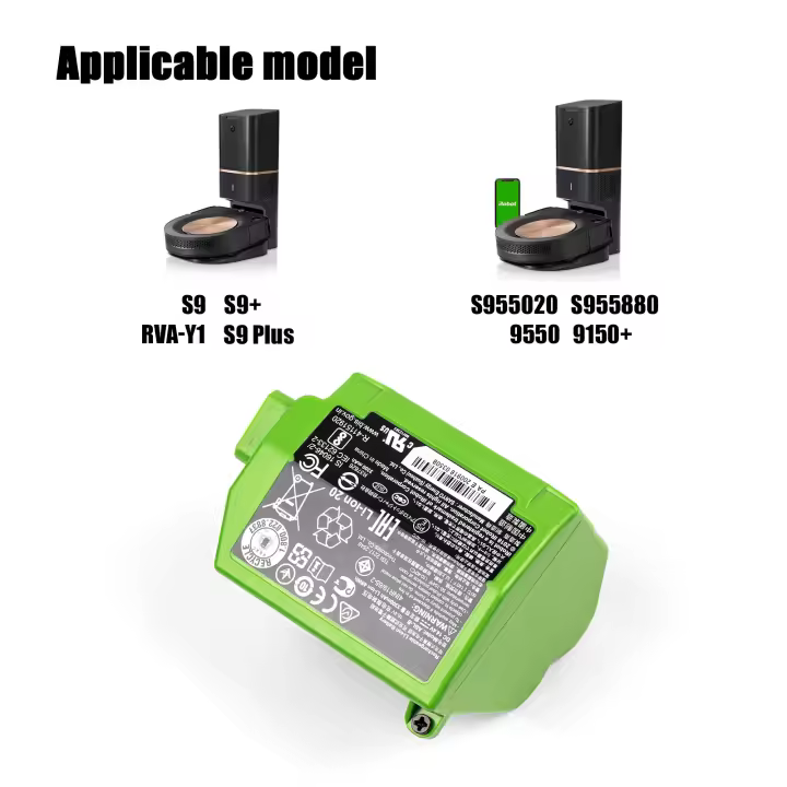 Batería de vacío para IROBOT S9 9150 + S9+ 9550 s9 Plus s955020 S955880 RVA-Y1 ABL-B - 1