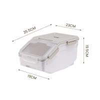 Cubo de comida para gatos de gran capacidad, 15 kg, a prueba de humedad y a prueba de insectos para el hogar - details 0