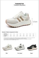 Zapatillas de Moda para Mujeres Otoño 2024 Altura Ajustable con Suela Gruesa - details 3