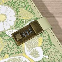 Cuaderno B6 de 224 páginas para proteger secretos, diario grueso, libro de contraseña con patrón impreso de cuero PU con cerradura, papelería - details 2