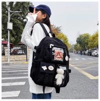 Mochila escolar de lona para adolescentes y niños, morral escolar para ordenador portátil, bolsa de viaje - details 2