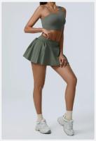 Conjunto de Yoga Transpirable de 2 Piezas Traje Deportivo para Mujeres Top de Crop de Yoga - details 2